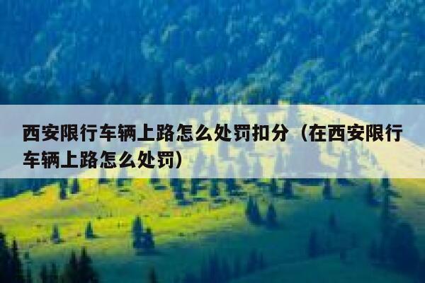 西安限行车辆上路怎么处罚扣分（在西安限行车辆上路怎么处罚） 第1张