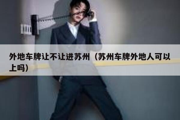 外地车牌让不让进苏州（苏州车牌外地人可以上吗） 第1张