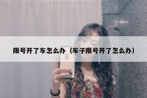 限号开了车怎么办（车子限号开了怎么办） 第1张