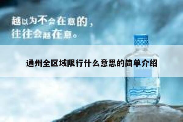 通州全区域限行什么意思的简单介绍 第1张