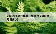 2021今天限行尾号（2021今天限行尾号是多少） 