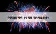 今天限行号吗（今天限行的号是多少） - 高通咨询