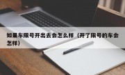 如果车限号开出去会怎么样（开了限号的车会怎样） 