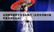北京限号尾数字母怎么限行（北京车号限行尾号是字母怎么办） 