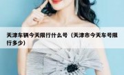 天津车辆今天限行什么号（天津市今天车号限行多少） 
