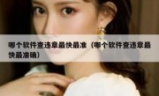 哪个软件查违章最快最准（哪个软件查违章最快最准确） 
