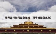 限号出行如何避免被拍（限号被拍怎么办） 