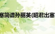 昭君出塞简谱孙丽英(昭君出塞简谱)