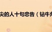 钻牛角尖的人十句忠告（钻牛角尖）