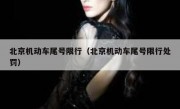 北京机动车尾号限行（北京机动车尾号限行处罚） 