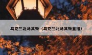 乌克兰北马其顿（乌克兰北马其顿直播） 