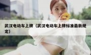 武汉电动车上牌（武汉电动车上牌标准最新规定）