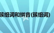 簇组词和拼音(簇组词)