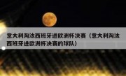 意大利淘汰西班牙进欧洲杯决赛（意大利淘汰西班牙进欧洲杯决赛的球队） 