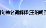 王阳明四句教名词解释(王阳明四句教)