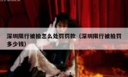 深圳限行被拍怎么处罚罚款（深圳限行被拍罚多少钱）