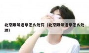 北京限号违章怎么处罚（北京限号违章怎么处理） 