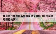 北京限行尾号怎么处罚是电子眼吗（北京车尾号限行处罚）