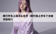 限行开车上路怎么处罚（限行路上开车了会被罚款吗?）