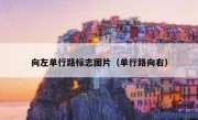 向左单行路标志图片（单行路向右） 