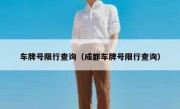 车牌号限行查询（成都车牌号限行查询） - 高通咨询