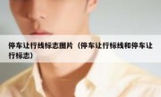 停车让行线标志图片（停车让行标线和停车让行标志） 