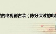 陈好演过的电视剧古装（陈好演过的电视剧）