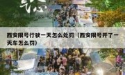 西安限号行驶一天怎么处罚（西安限号开了一天车怎么罚） 