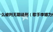歌手李娜为什么被判无期徒刑（歌手李娜为什么出家）