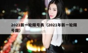 2021新一轮限号表（2021年新一轮限号图）