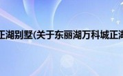 东丽湖万科城正湖别墅(关于东丽湖万科城正湖别墅当前房价介绍) 