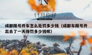 成都限号开车怎么处罚多少钱（成都车限号开出去了一天得罚多少钱呢） 