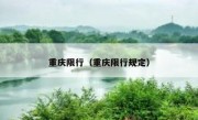重庆限行（重庆限行规定） 