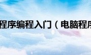 电脑程序编程入门（电脑程序）