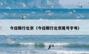 今日限行北京（今日限行北京尾号字母） 