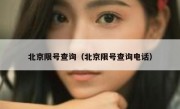 北京限号查询（北京限号查询电话） 
