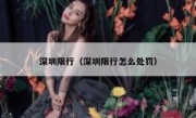 深圳限行（深圳限行怎么处罚） 