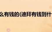 迪拜是怎么有钱的(迪拜有钱到什么程度)