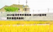 2019篮球世界杯赛程表（2019篮球世界杯赛程表最新） 