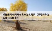 成都限号时间开车出来怎么处罚（限号开车怎么处罚成都市） 