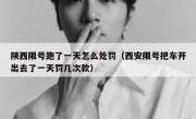 陕西限号跑了一天怎么处罚（西安限号把车开出去了一天罚几次款） 