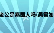 吴君如老公是泰国人吗(吴君如老公)