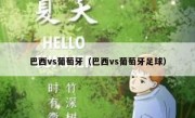 巴西vs葡萄牙（巴西vs葡萄牙足球） 