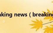 breaking news（breaking）