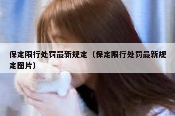 保定限行处罚最新规定（保定限行处罚最新规定图片） 第1张