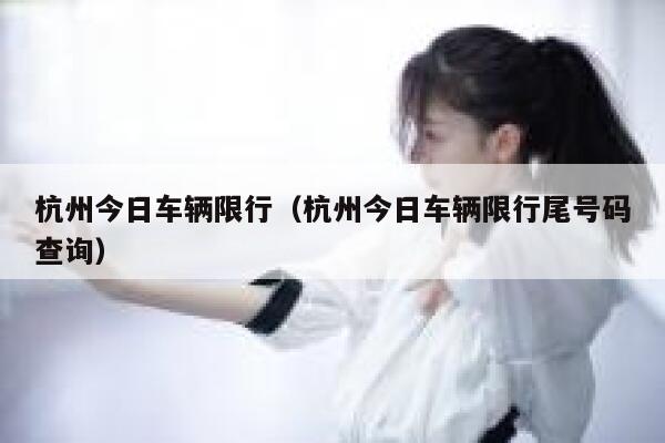 杭州今日车辆限行（杭州今日车辆限行尾号码查询） 第1张