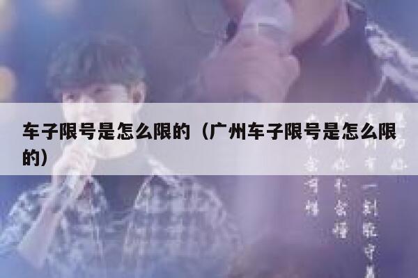 车子限号是怎么限的（广州车子限号是怎么限的） 第1张