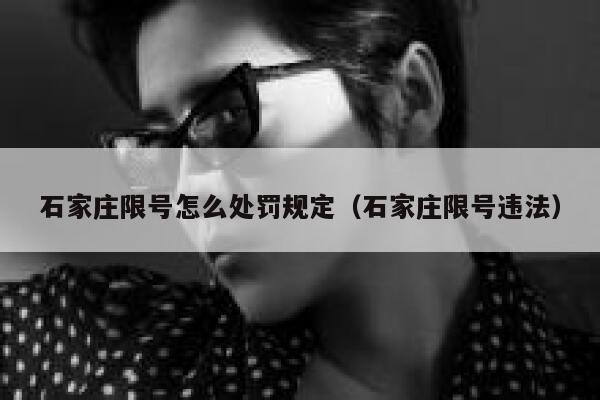 石家庄限号怎么处罚规定（石家庄限号违法） 第1张