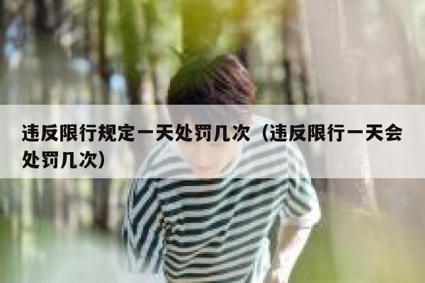 违反限行规定一天处罚几次（违反限行一天会处罚几次） 第1张