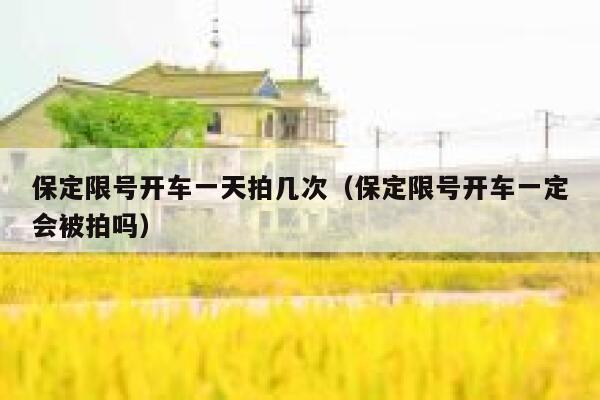 保定限号开车一天拍几次（保定限号开车一定会被拍吗） 第1张